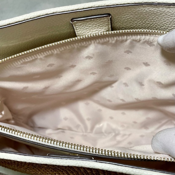 Kate Spade Jackson Straw Triple Compartment Shoulder Bag, EUC - Picture 16 of 16